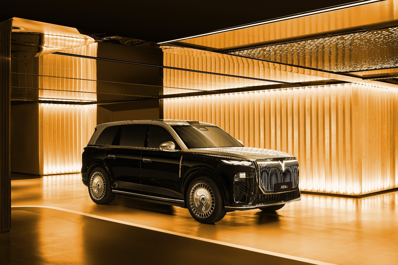 最霸气的华系旗舰SUV岚图泰山展车到店，引发品鉴热潮